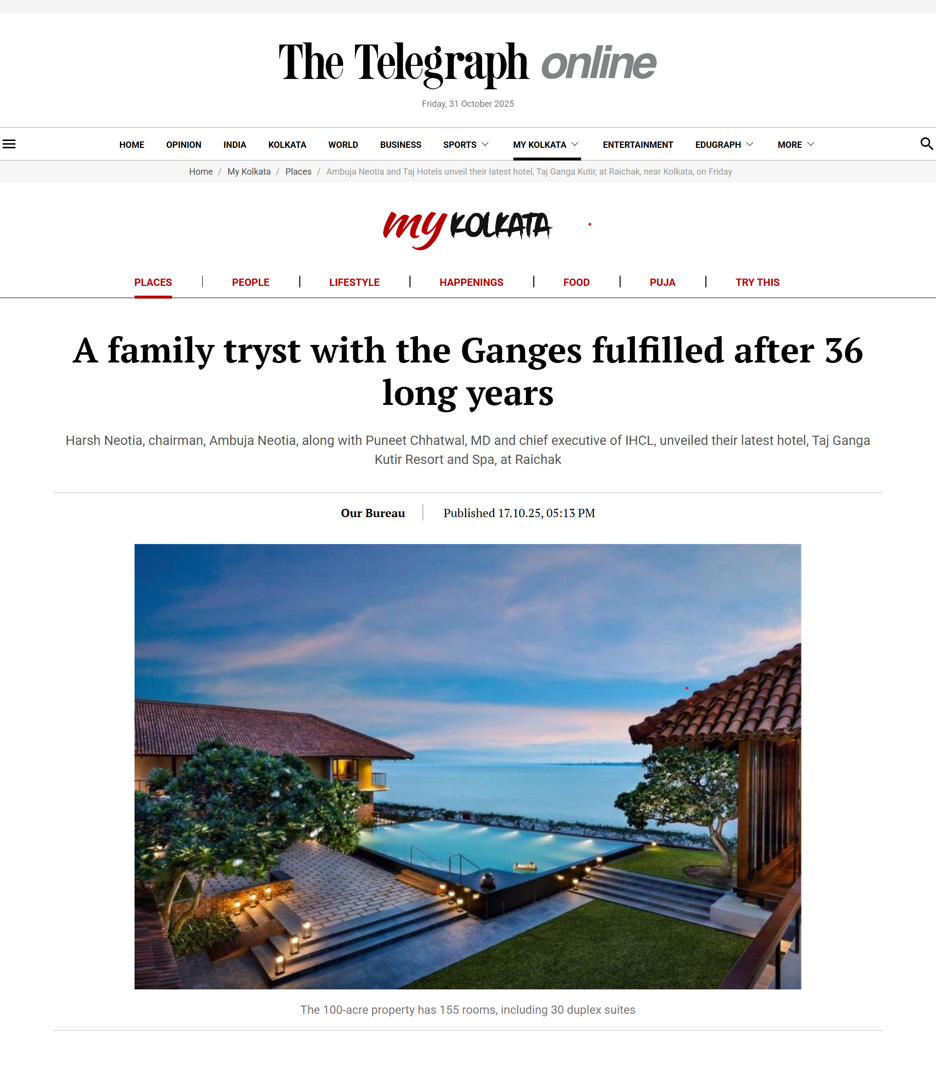A family tryst with the Ganges fulfilled after 36 long years